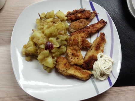 Geb. Steinpilze mit Erdäpfelsalat